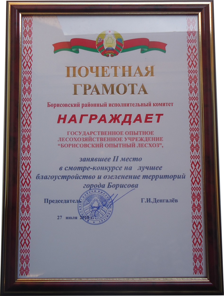 почетная грамота блогоустройства 2018